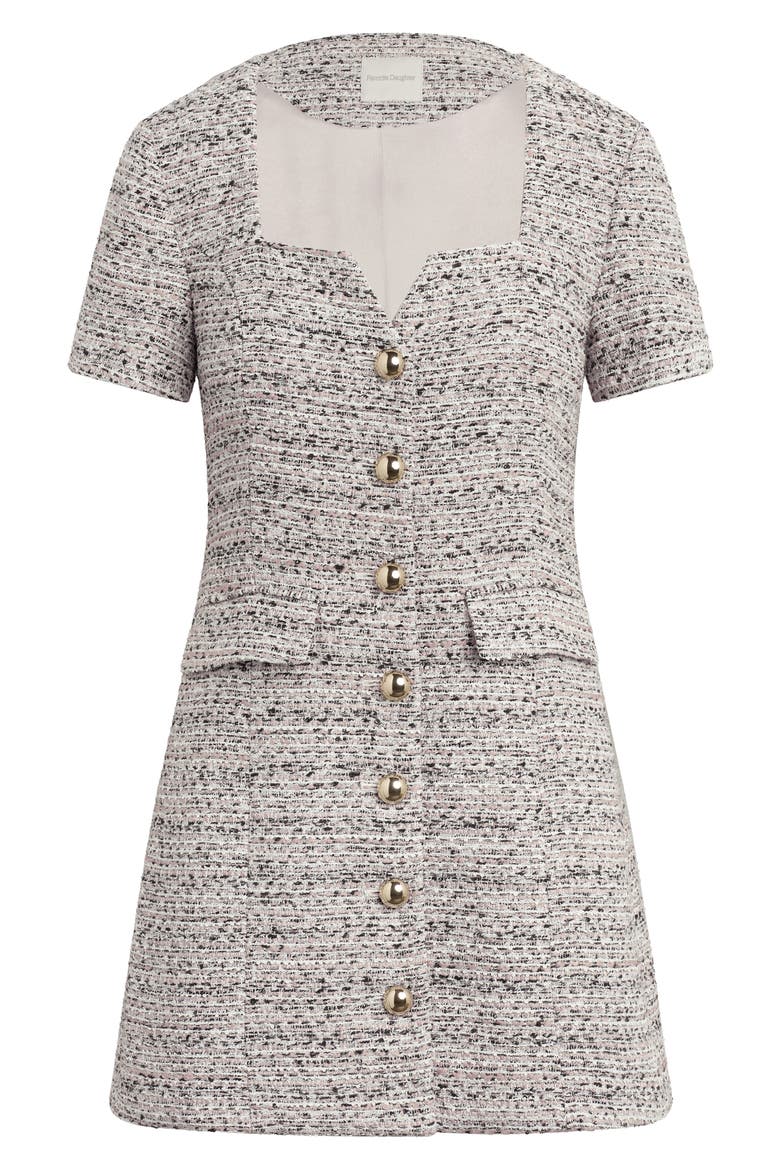 The First Wife Tweed Dress, Alternate, color, PINK TWEED