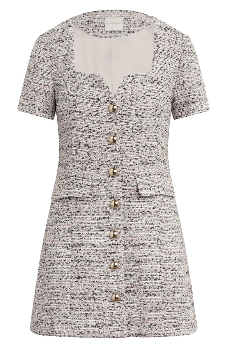 Favorite Daughter The First Wife Tweed Dress, Alternate, color, Pink Tweed