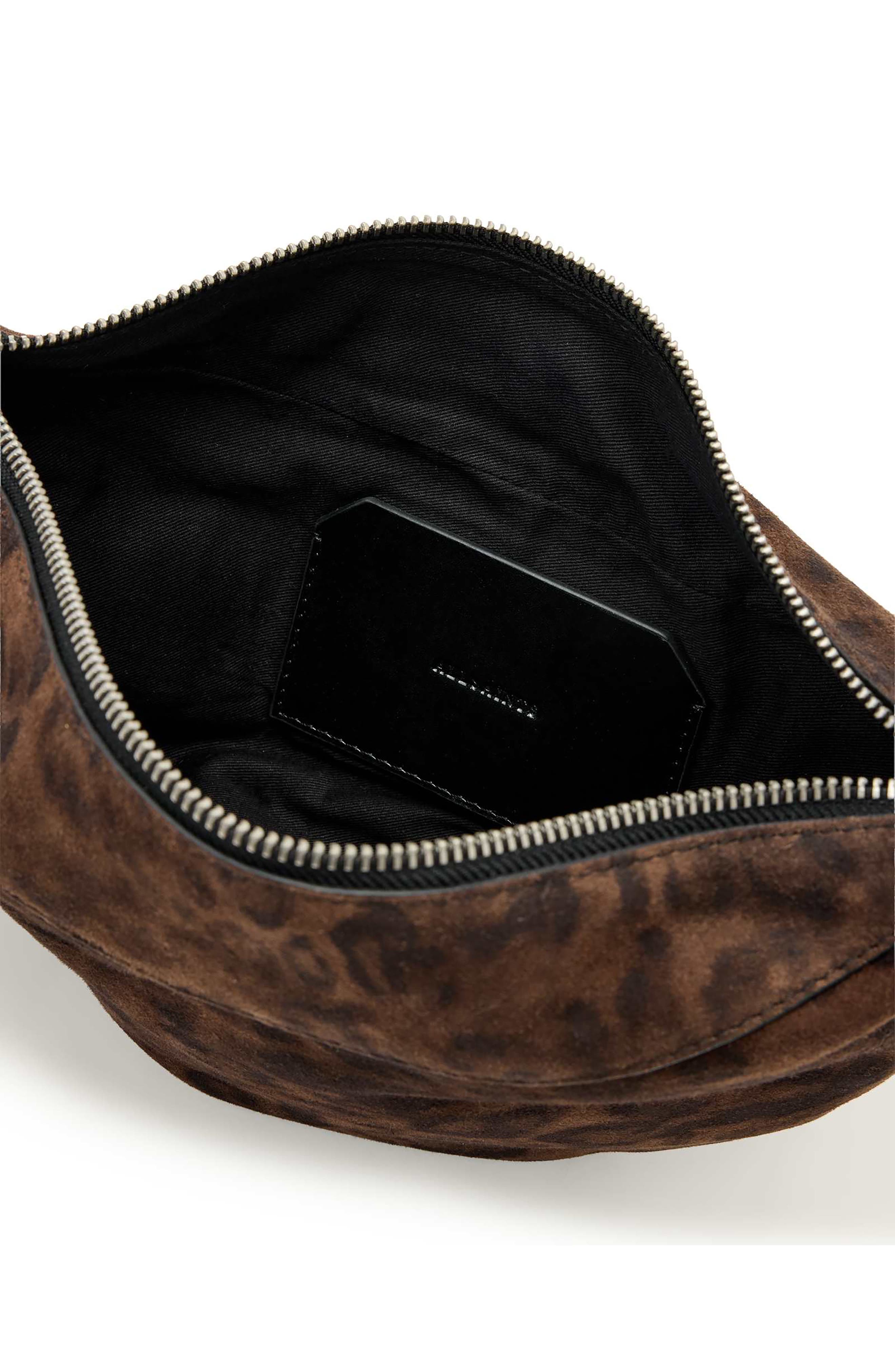 Micro Luna Shoulder Bag, Alternate, color, LEOPARD BROWN