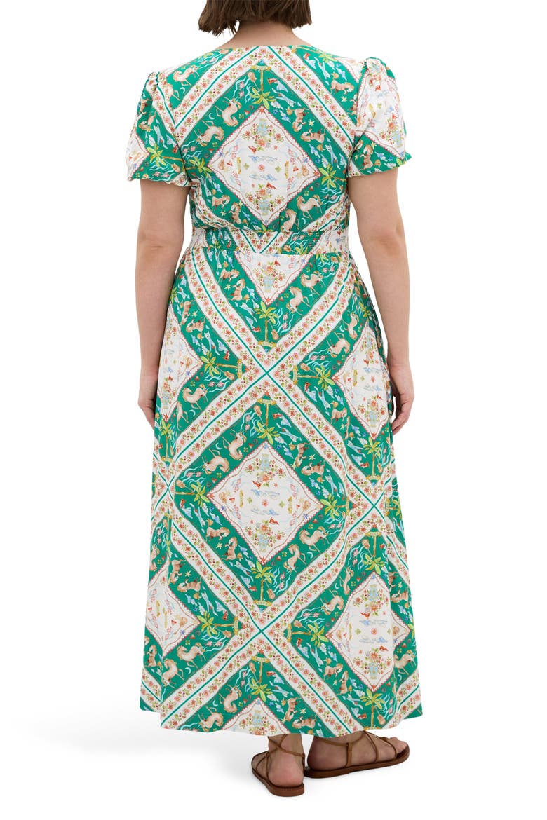 Aliya Floral Print Maxi Dress, Alternate, color, PRAIRIE SCARF