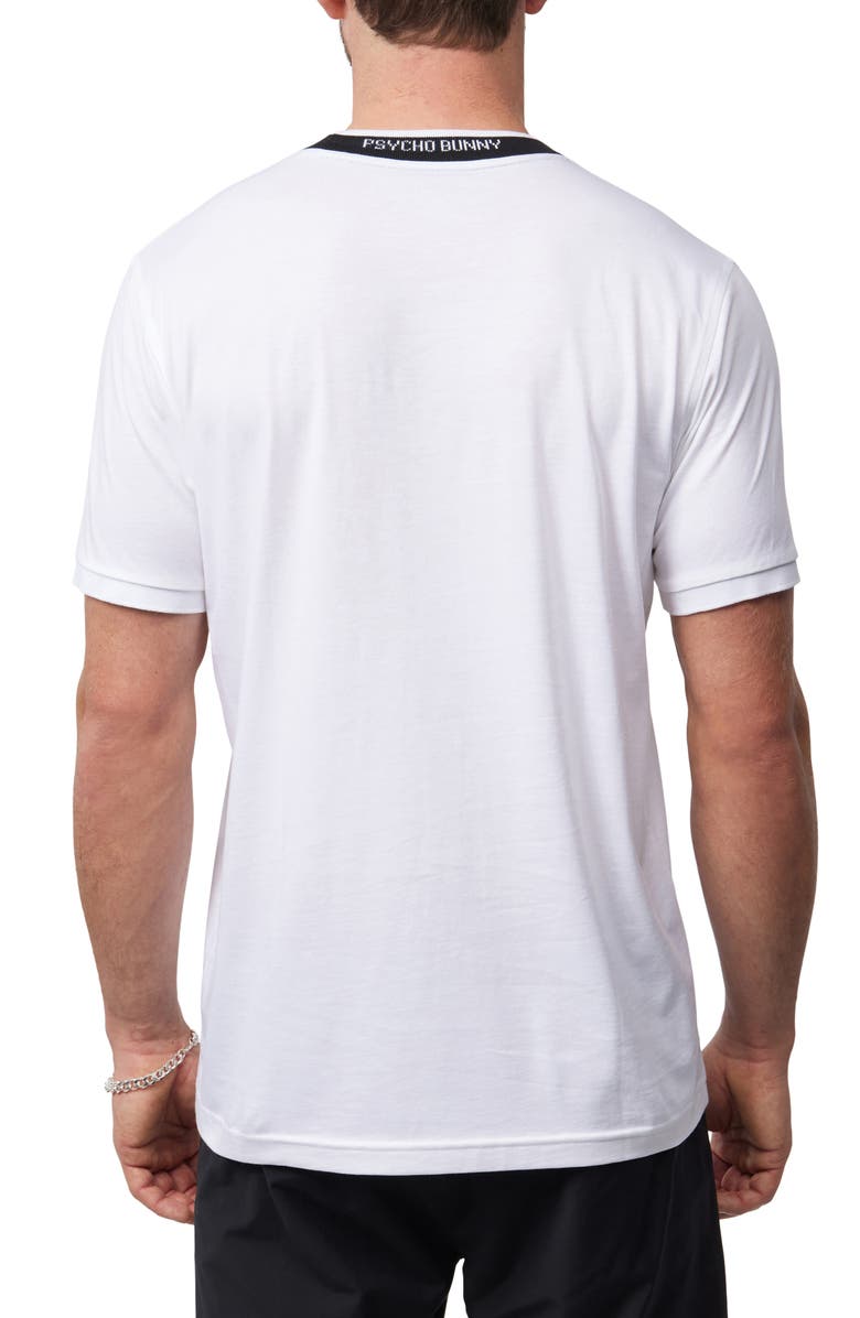 Psycho Bunny Serge Embroidered Ringer T-Shirt, Alternate, color, 