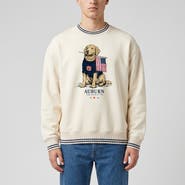 Uscape Apparel Unisex Uscape Apparel Cream Auburn Tigers Americana Good Boy Ribbed Premium Sweatshirt