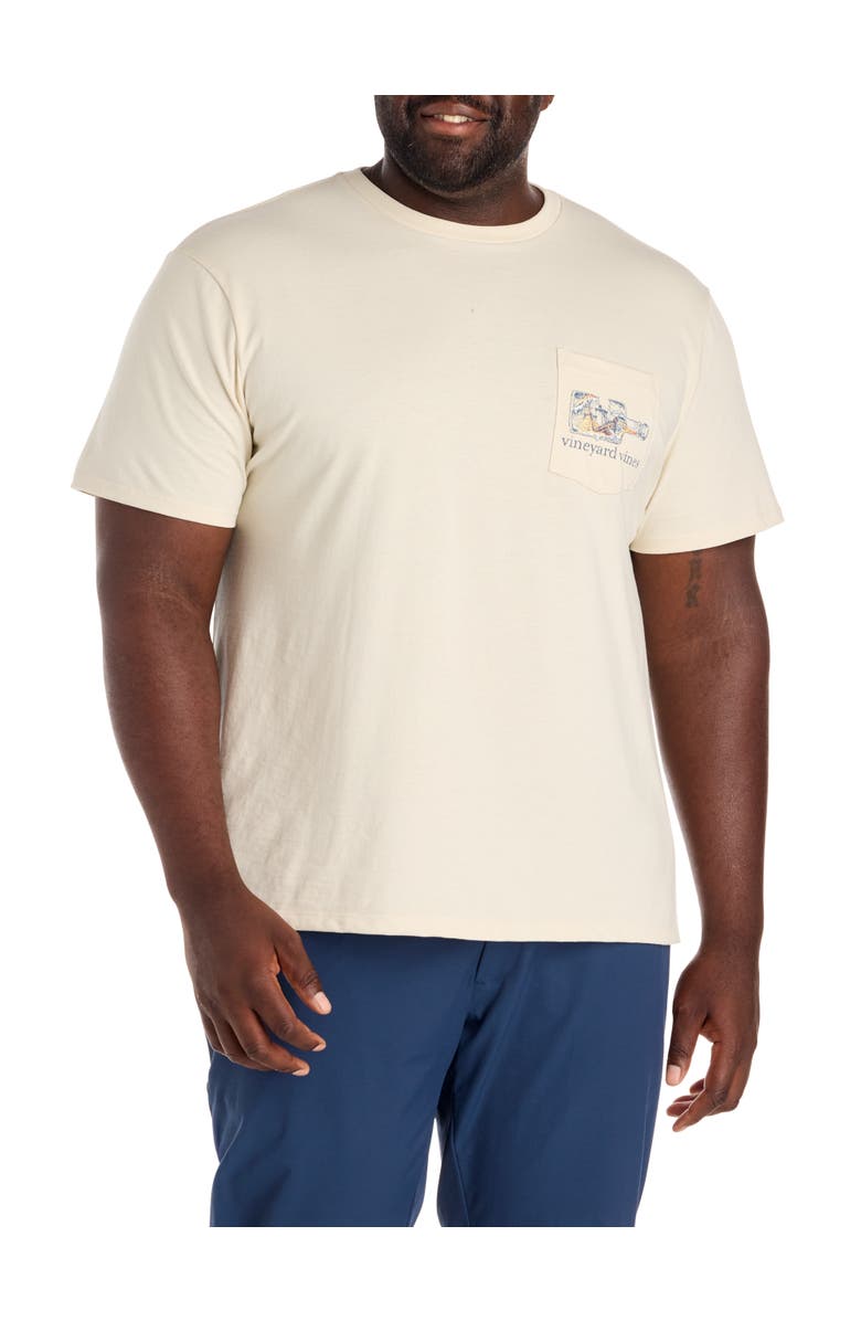 vineyard vines Big & Tall Rough Waters Graphic Tee, Alternate, color, Stone