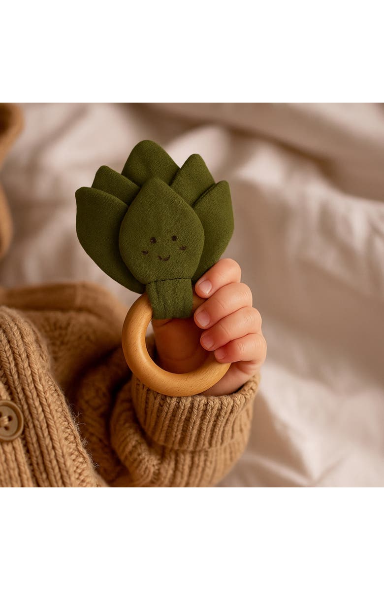 Petit Artichaut Birth Gift Set - Baby Handprint Kit, Comforter & Milestone Cards | Baby Shower Gift, Alternate, color, 