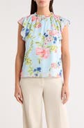 SUGARLIPS Missa Floral Veda Cap Sleeve Top