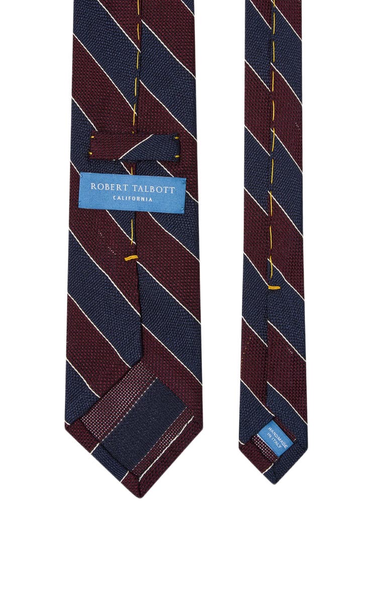 Duvall Grenadine Textured Multi Stripe Necktie, Alternate, color, Navy Multi