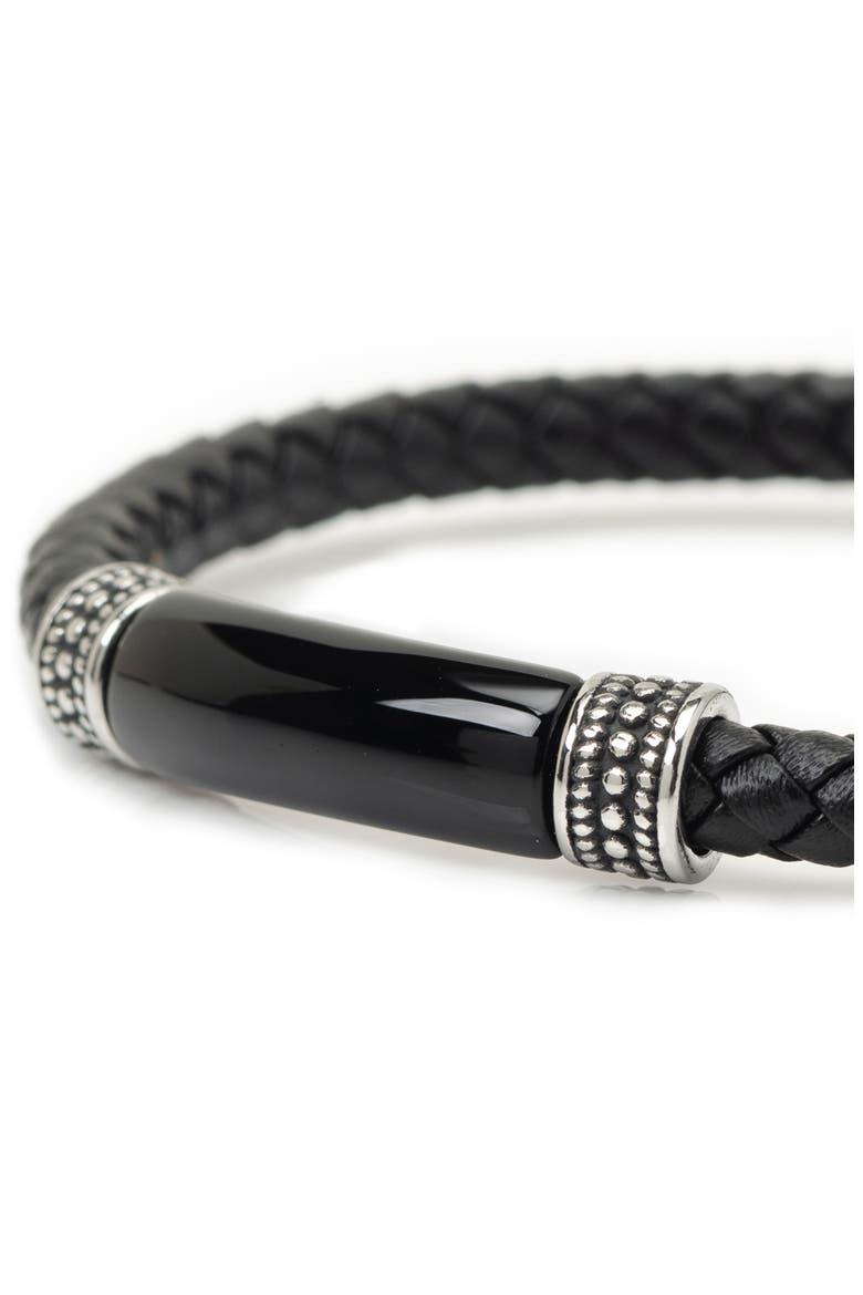 Men's Onyx I Love You Bracelet, Alternate, color, BLACK