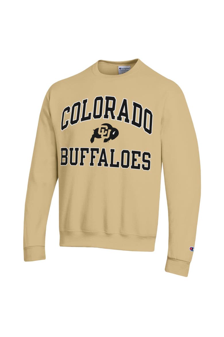 Men's Champion  Gold Colorado Buffaloes High Motor Pullover Sweatshirt, Alternate, color, Gold