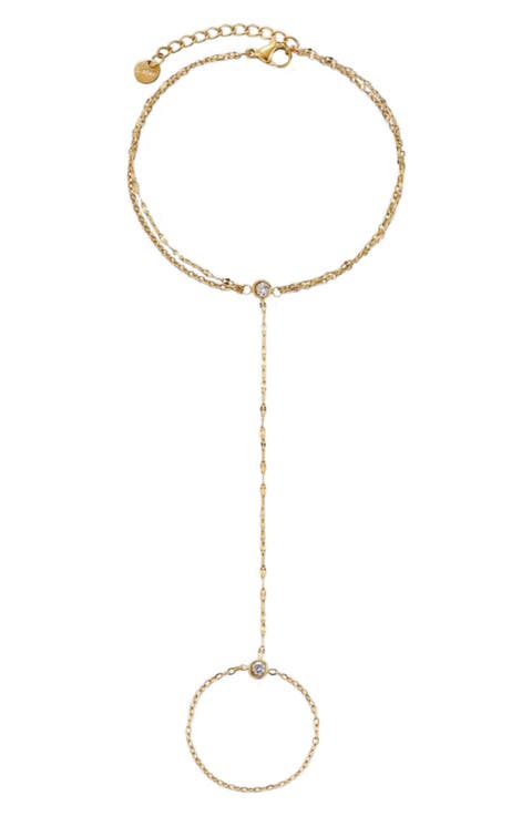 Layered Pavé Handchain
