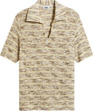 KROST Marled Knit Cotton Blend Polo