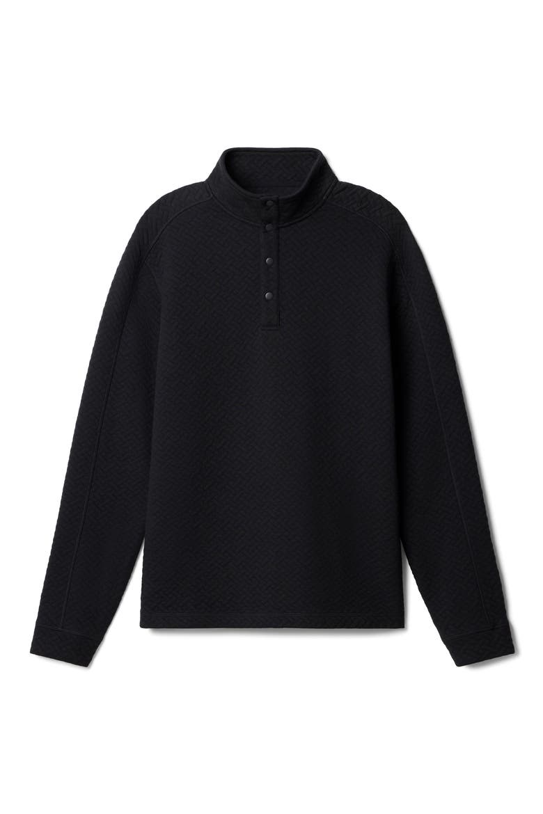 Weekend Quilted Pullover, Alternate, color, BLACK