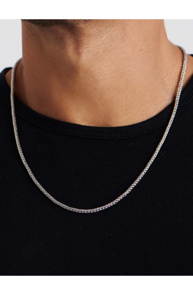 DEVATA Sterling Silver 2.5mm Dragon Bone Chain Necklace, Alternate, color, 