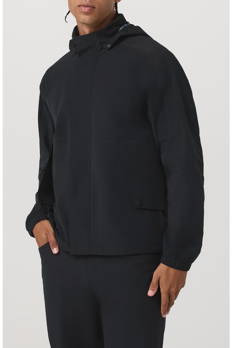 Stormbreak Waterproof Rain Jacket, Alternate, color, BLACK