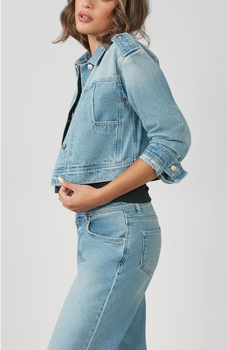 Lola Jeans Cielo Cropped Denim Jacket, Alternate, color, 