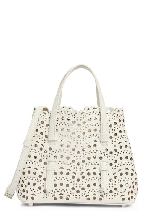 Mina Leather Top Handle Bag