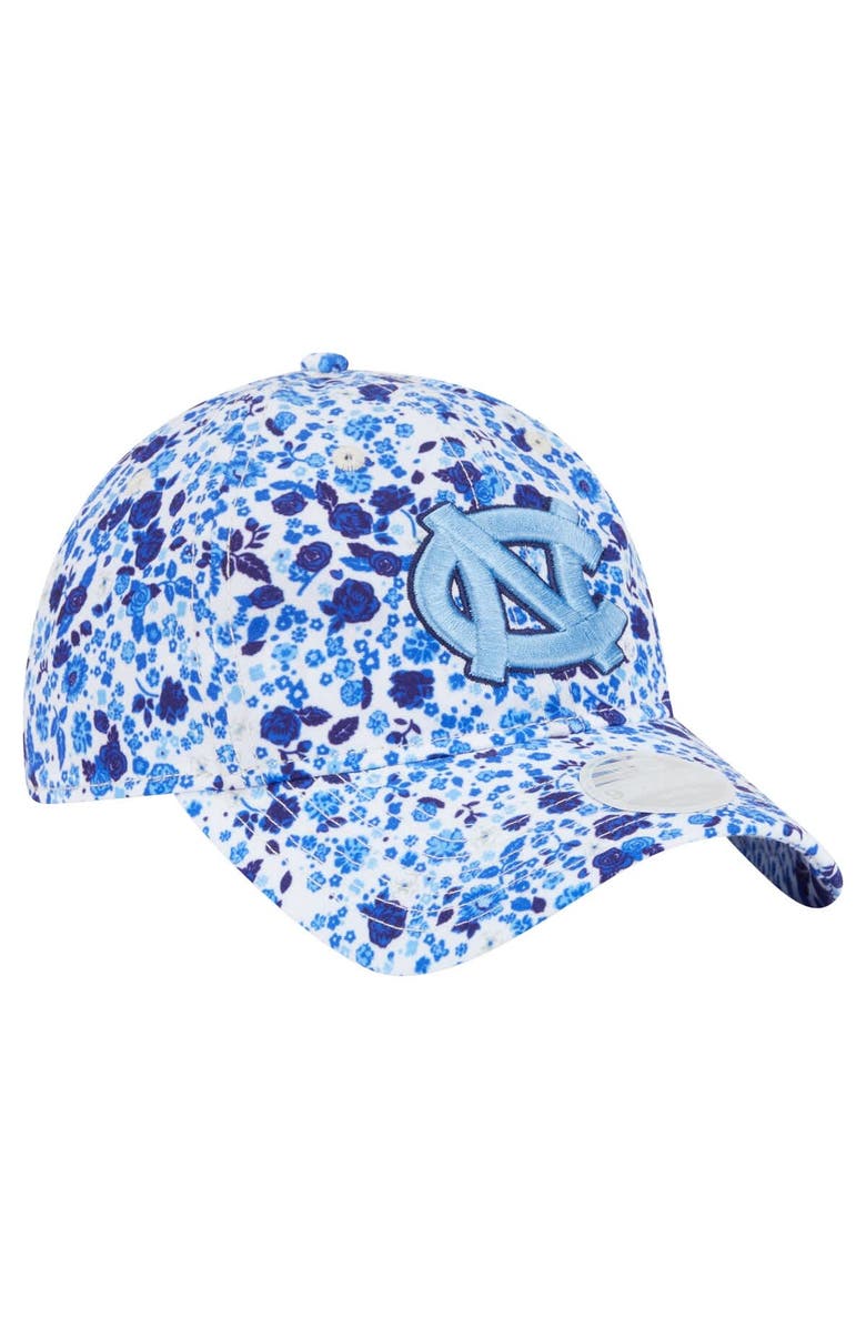 New Era Women's New Era  White North Carolina Tar Heels Blooming 9TWENTY Adjustable Hat, Alternate, color, 