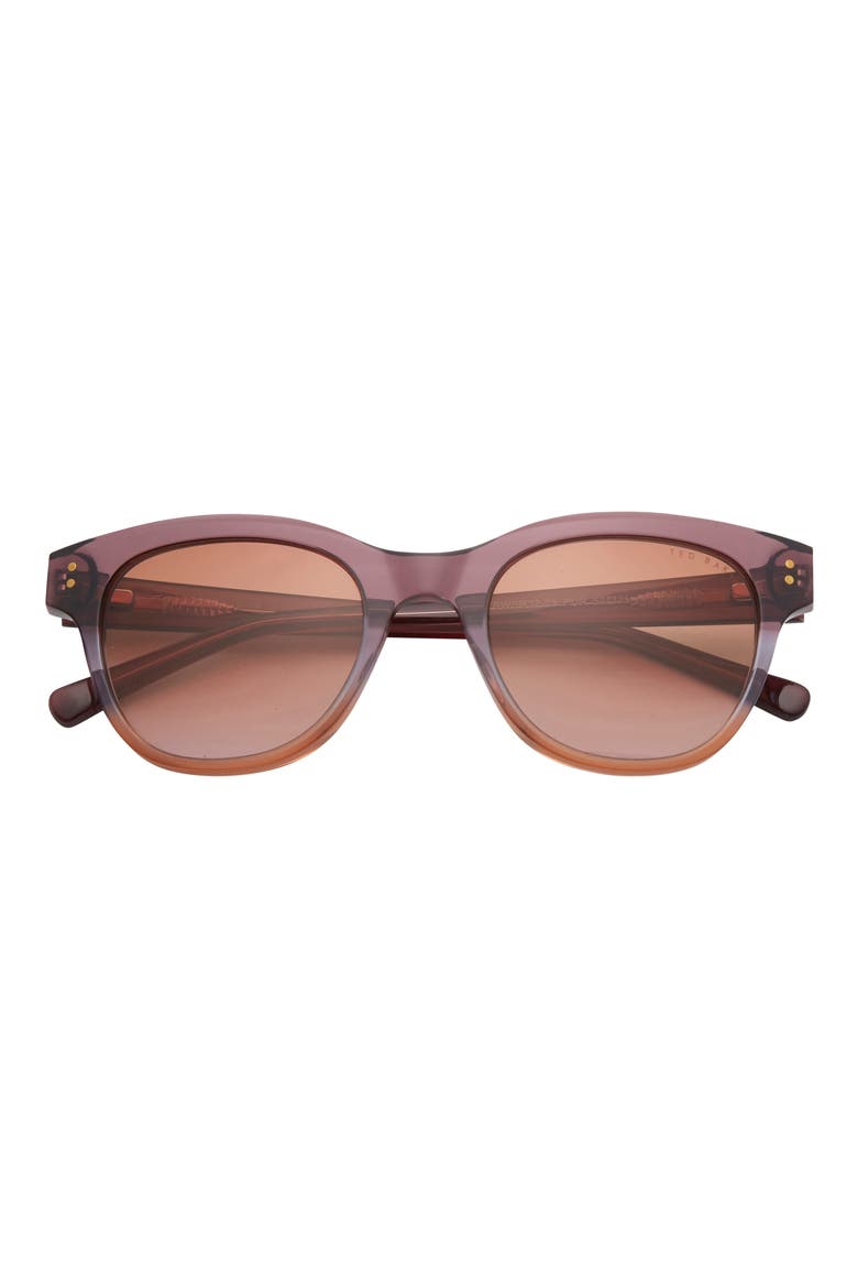 52mm Cat Eye Sunglasses, Main, color, PURPLE