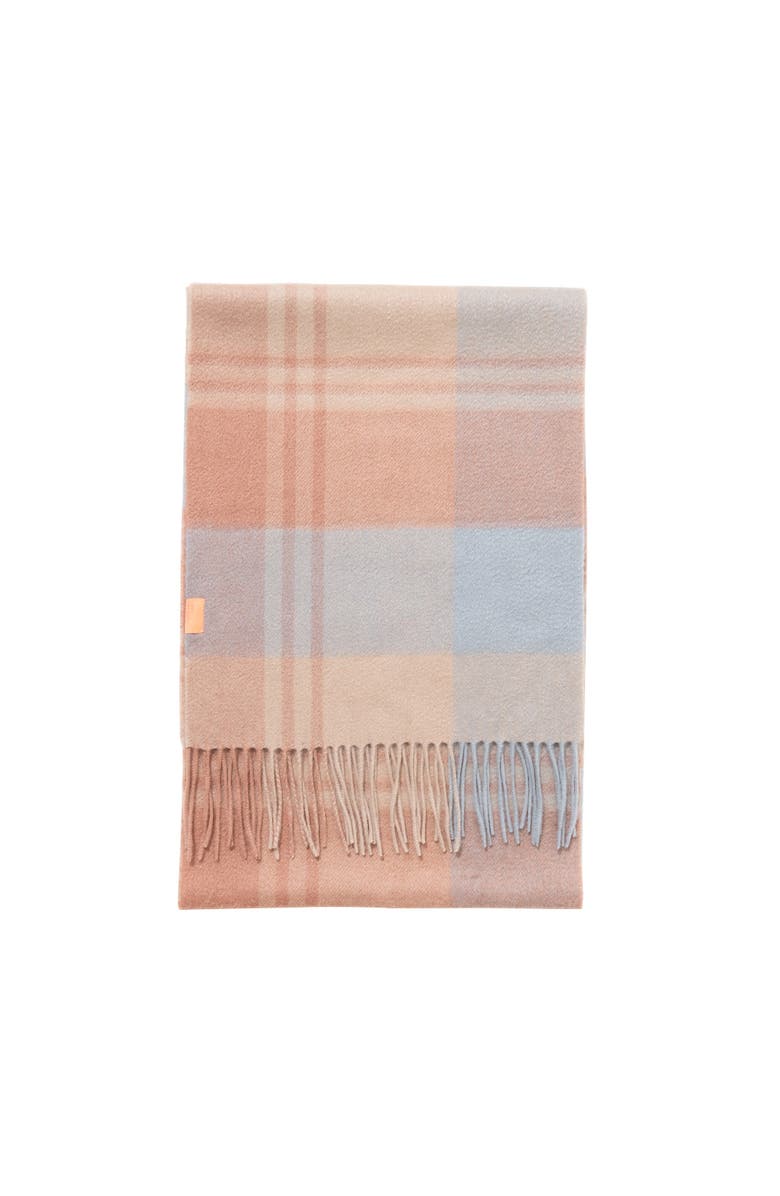 Lost Pattern Plaid Cashmere Scarf, Main, color, Pink
