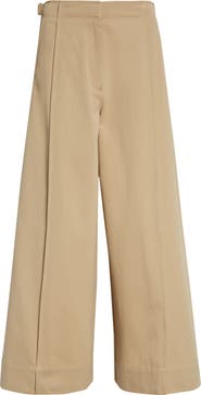 Ulla Johnson Sascha Crop Twill Wide Leg Pants