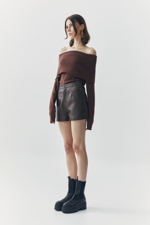 Wren Short Leather Pants