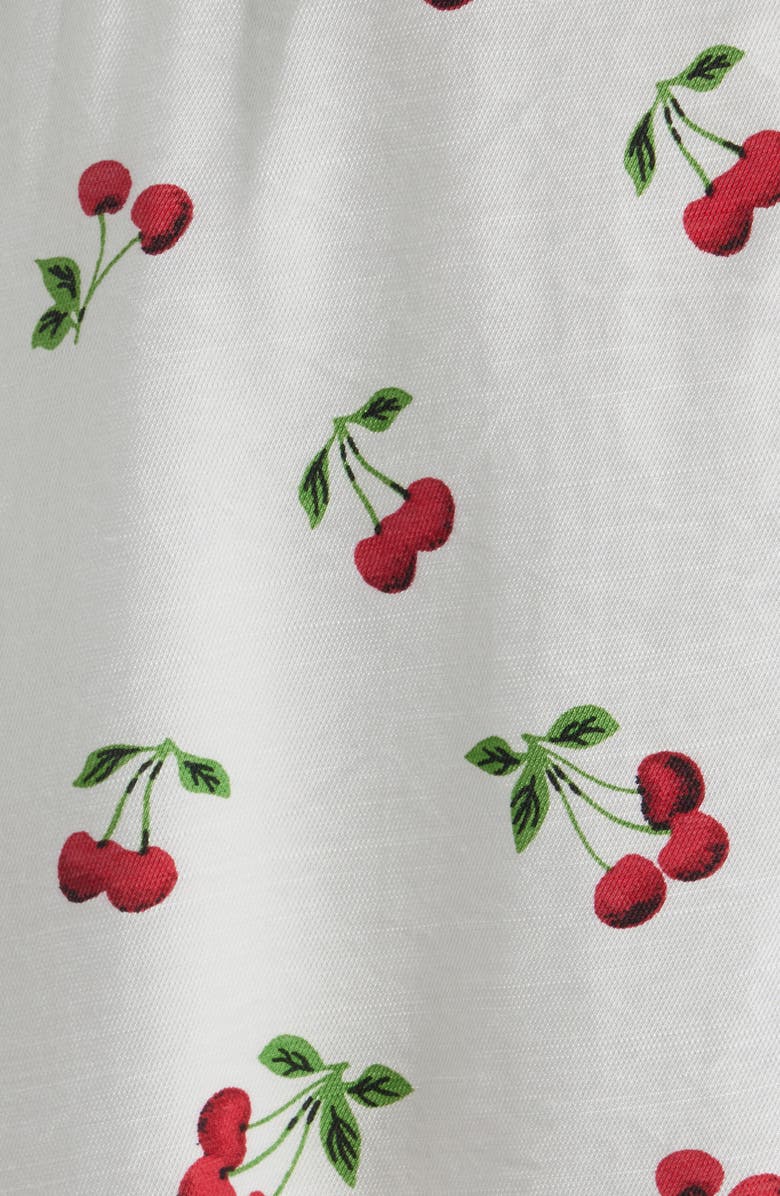 Sam Edelman Long Sleeve Cherry Print Shirtdress, Alternate, color, Cherry