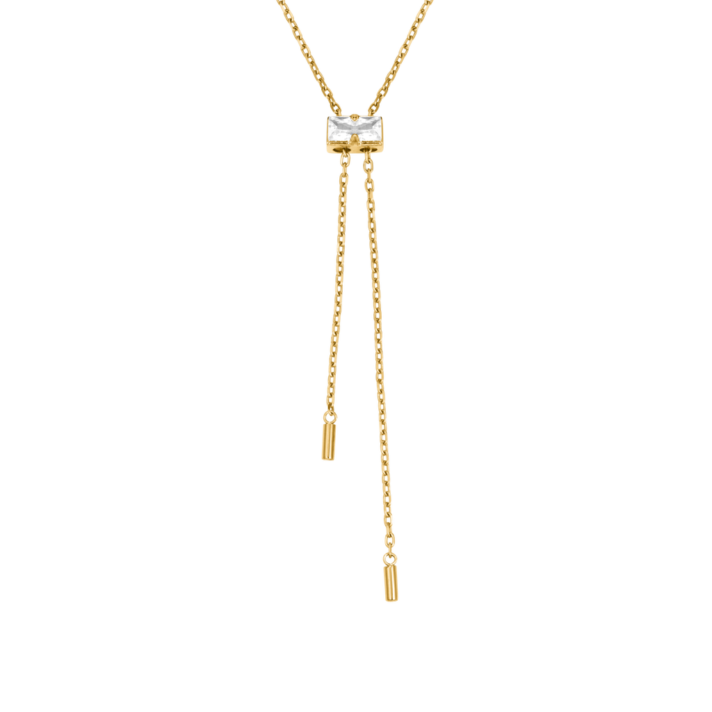 Hey Harper Crystal Gumdrop Necklace in Gold  product