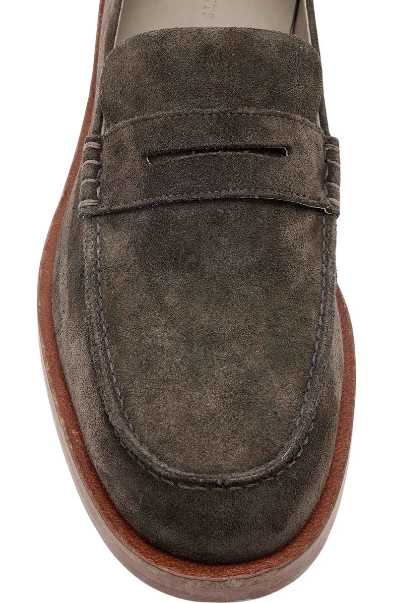 AllSaints Bloom Convertible Penny Loafer, Alternate, color, Dark Brown