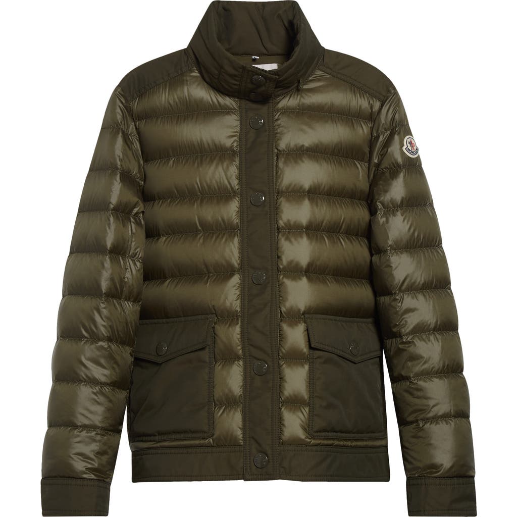 Moncler Origan Down Puffer Jacket In Blue