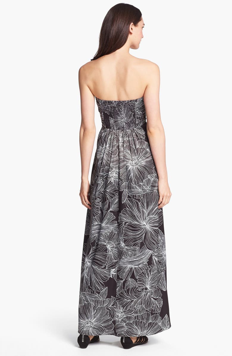Jessica Simpson Strapless Print Maxi Dress, Alternate, color,