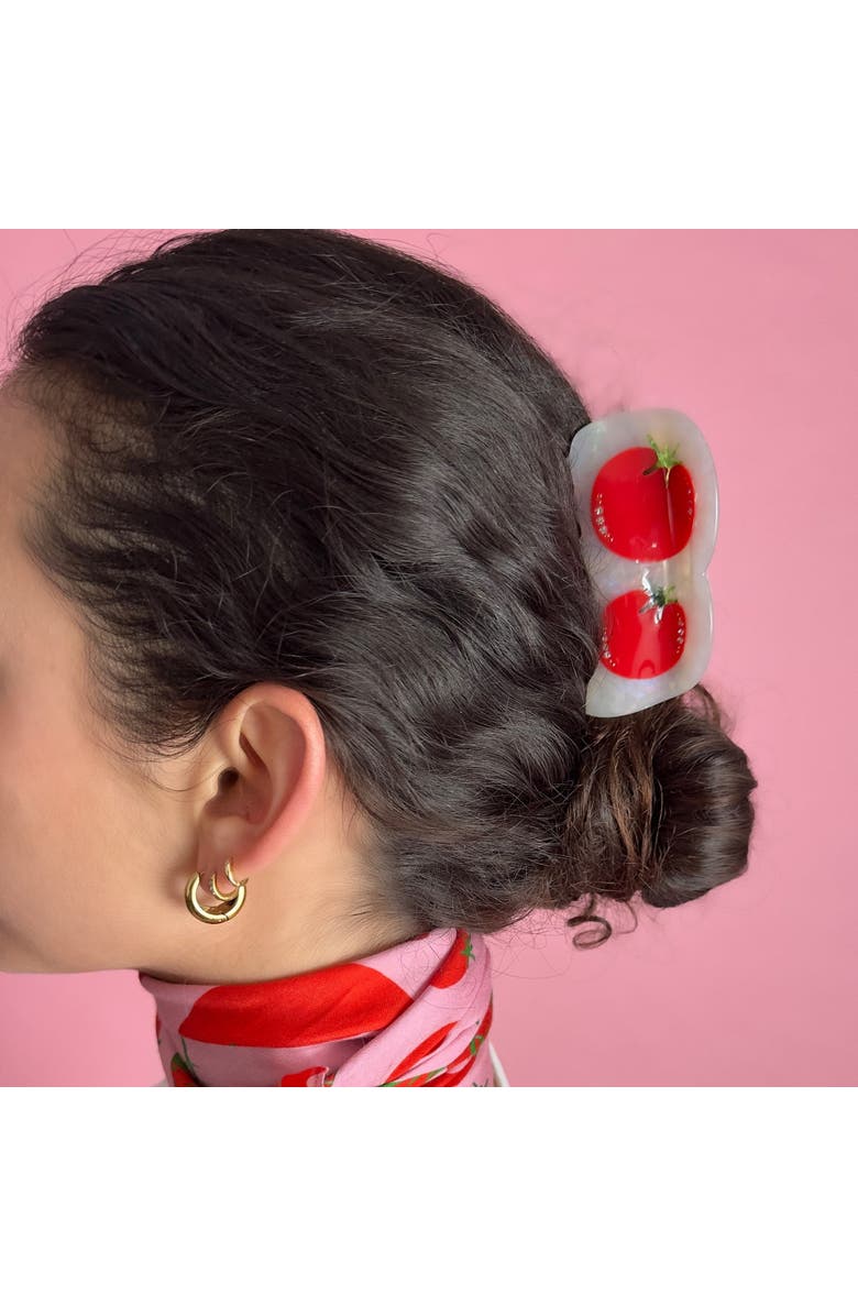 Centinelle Tomatoes Hair Claw, Alternate, color, Red