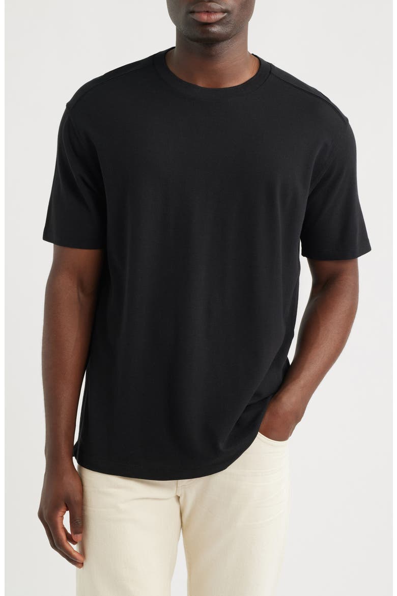 Cotton T-Shirt, Main, color, BLACK