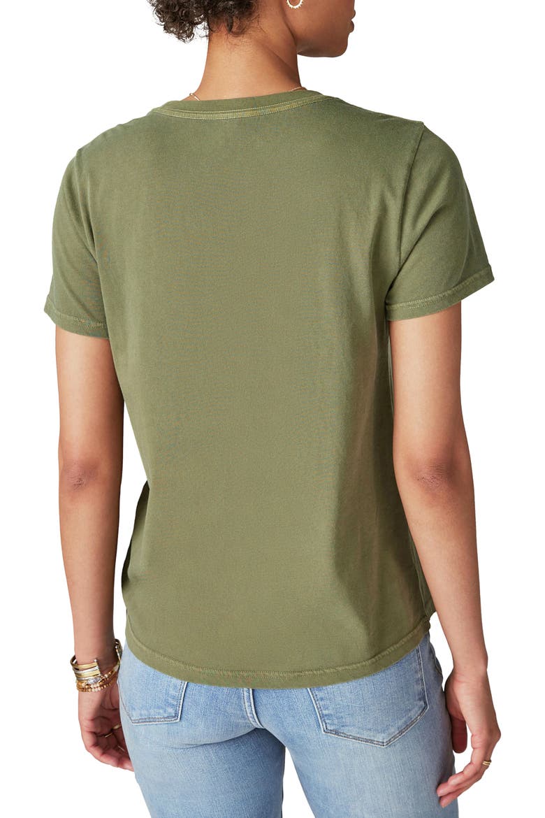 Janis Joplin Embellished Graphic Tee, Alternate, color, WINTER MOSS