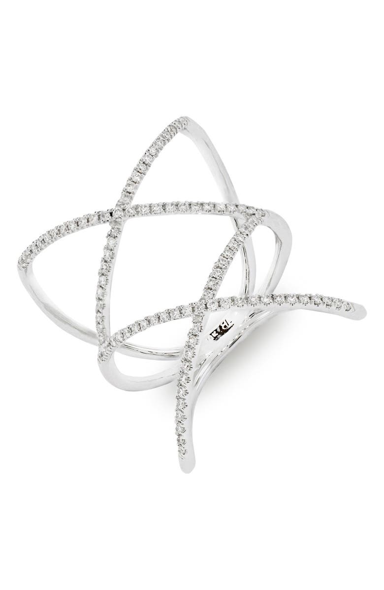 Bony Levy Diamond Double Crisscross Ring, Main, color, 