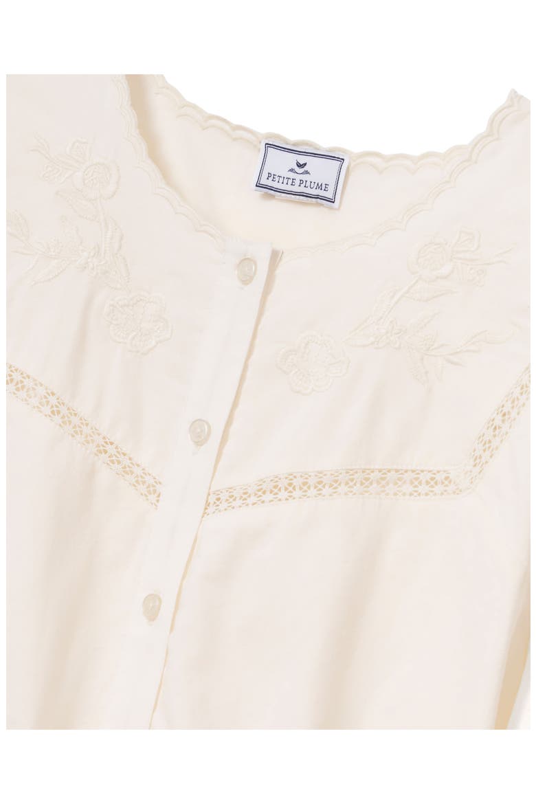Marguerite Cotton Voile Pajamas, Alternate, color, IVORY