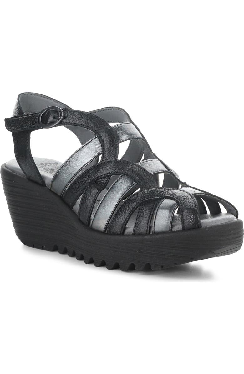 Fly London Lemy Platform Wedge Sandal, Main, color,