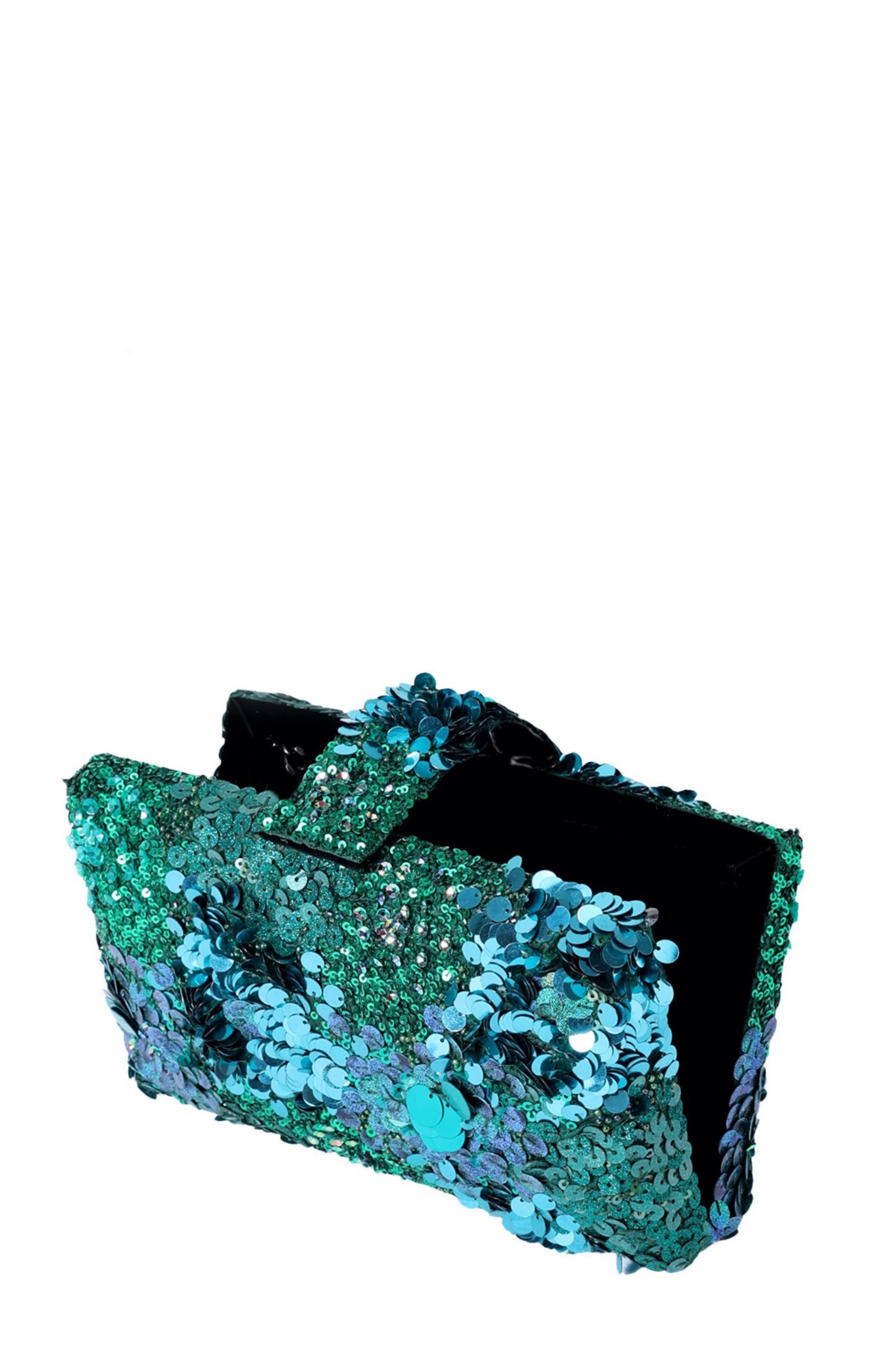 Garnet Kitsch Clutch, Alternate, color, Nicobar Green