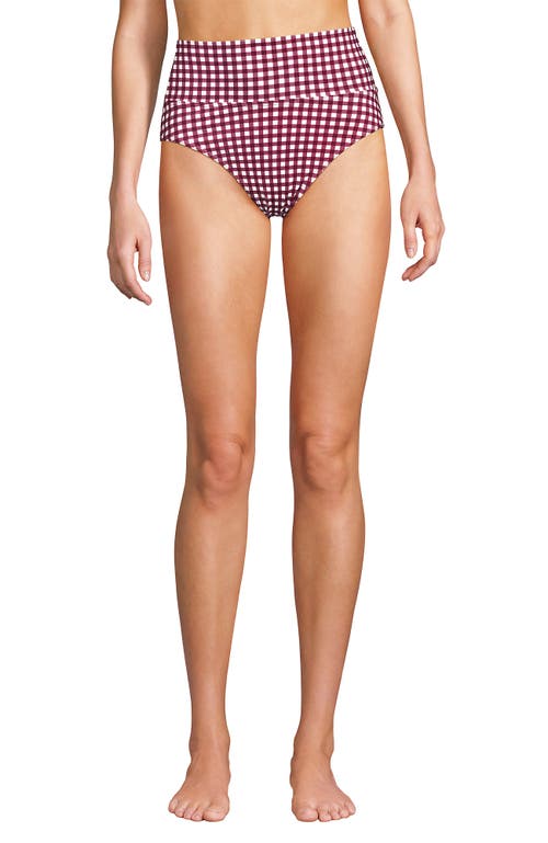 Lands' End Plus Size Pinchless High Waisted Bikini Bottoms