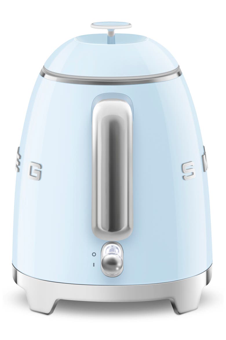 50's Retro Style Mini Electric Kettle, Alternate, color, PASTEL BLUE