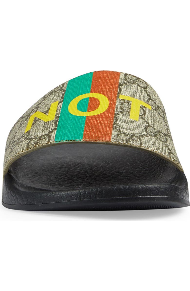 Gucci Pursuit Fake/Not Slide Sandal, Alternate, color,