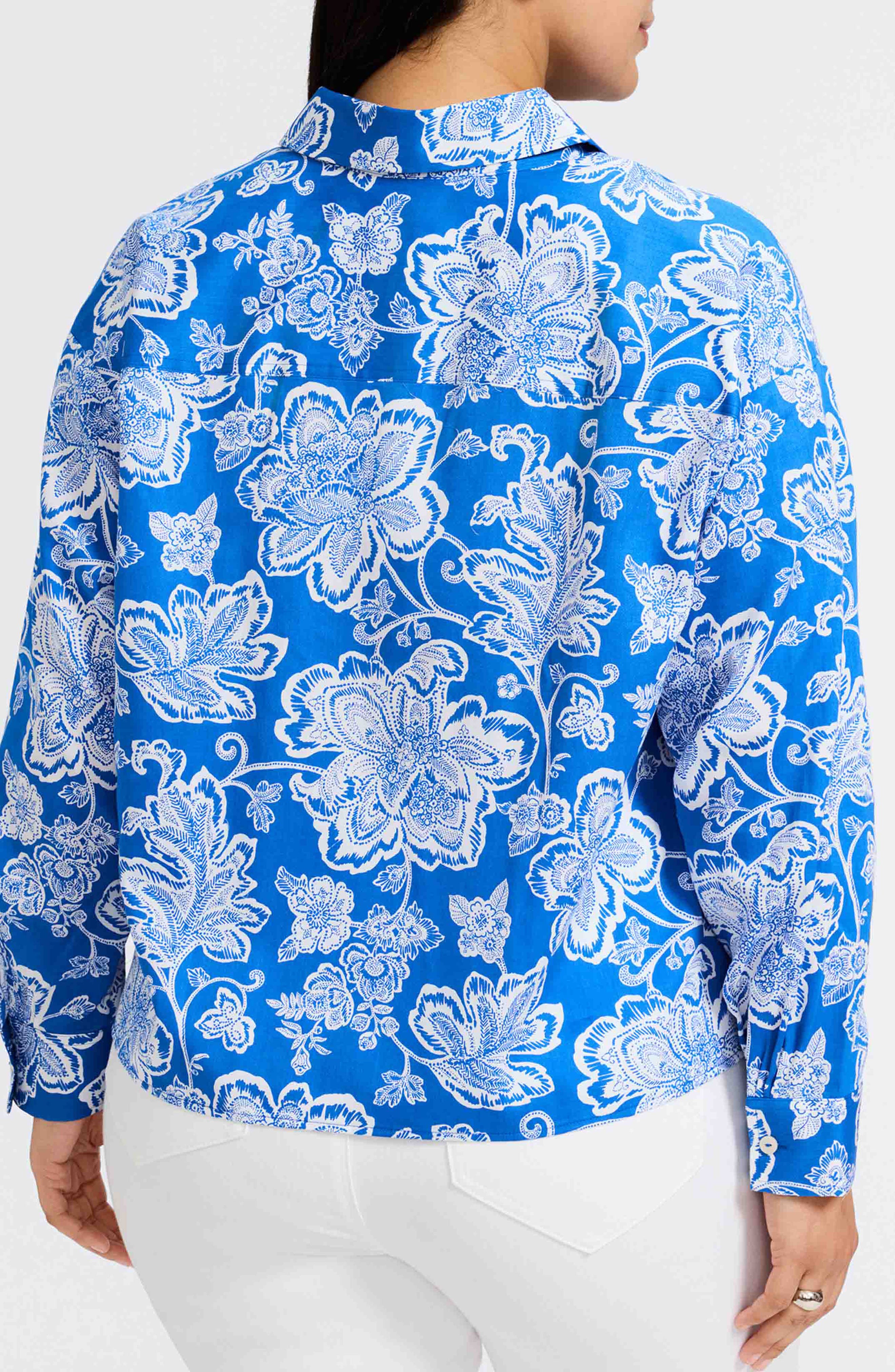 Marina Cotton Button-Up Shirt - image 2