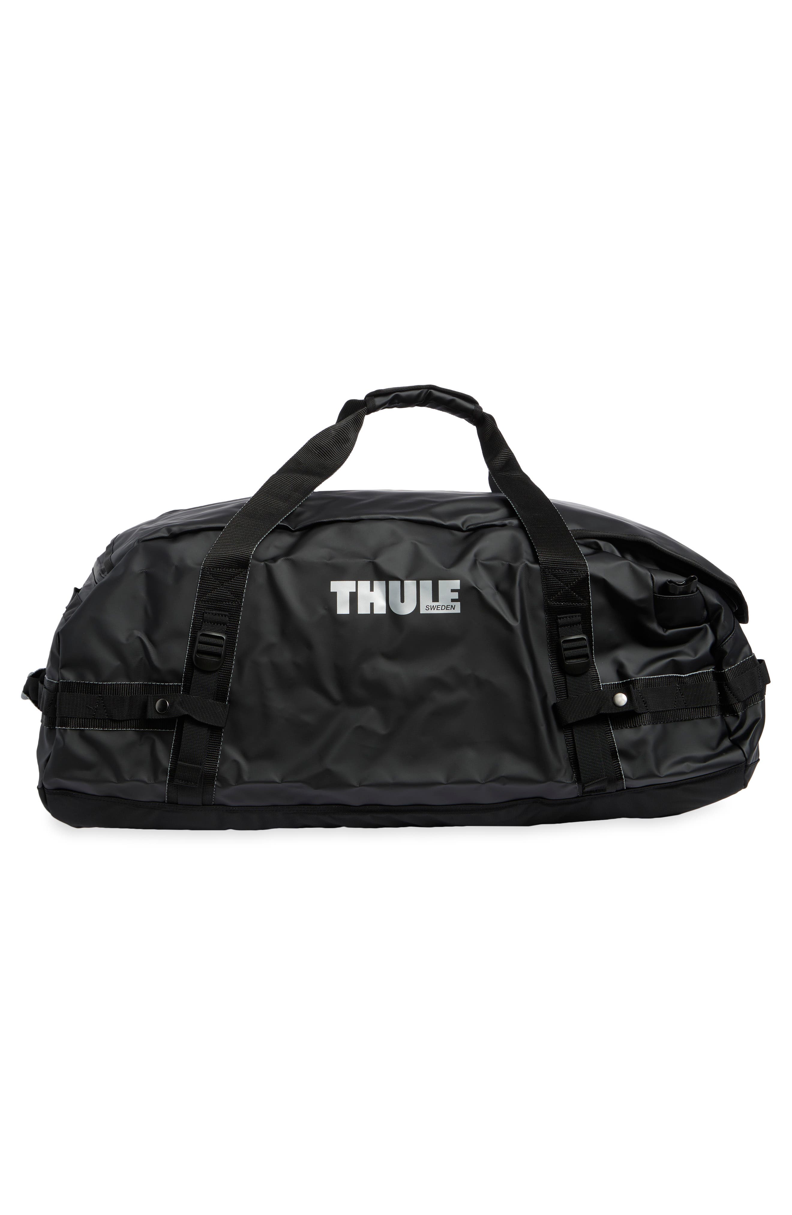 Thule Chasm 90-Liter Convertible Duffle Bag, Alternate, color, Black