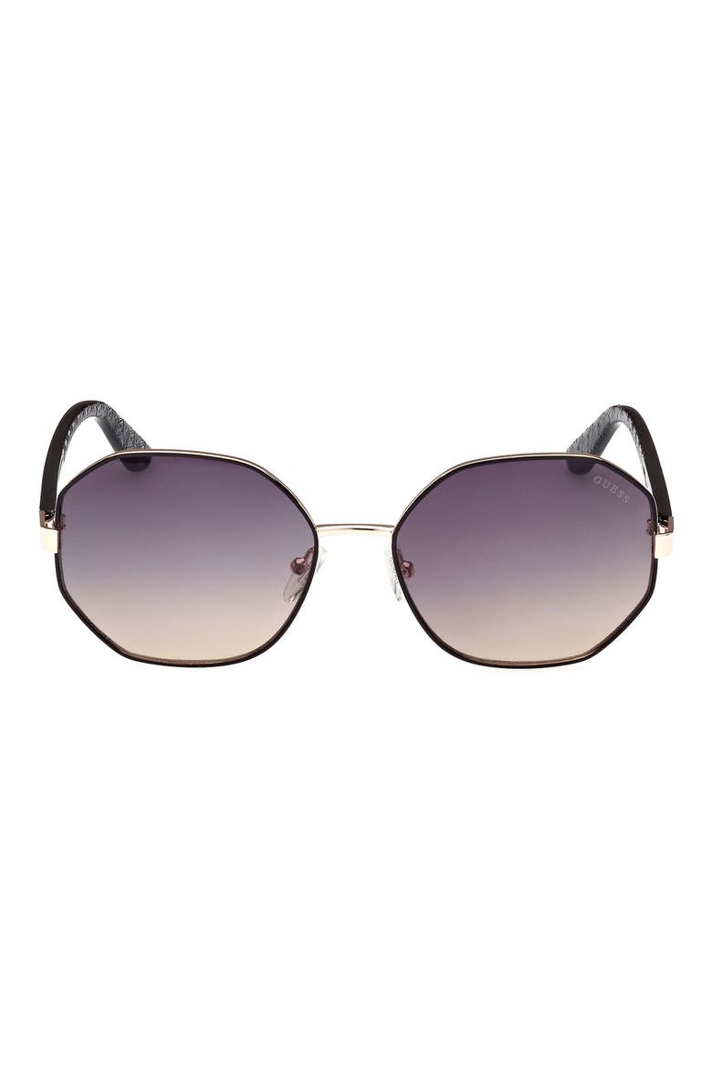 Geometric Sunglasses, Main, color, BLACK/ OTHER / GRADIENT SMOKE