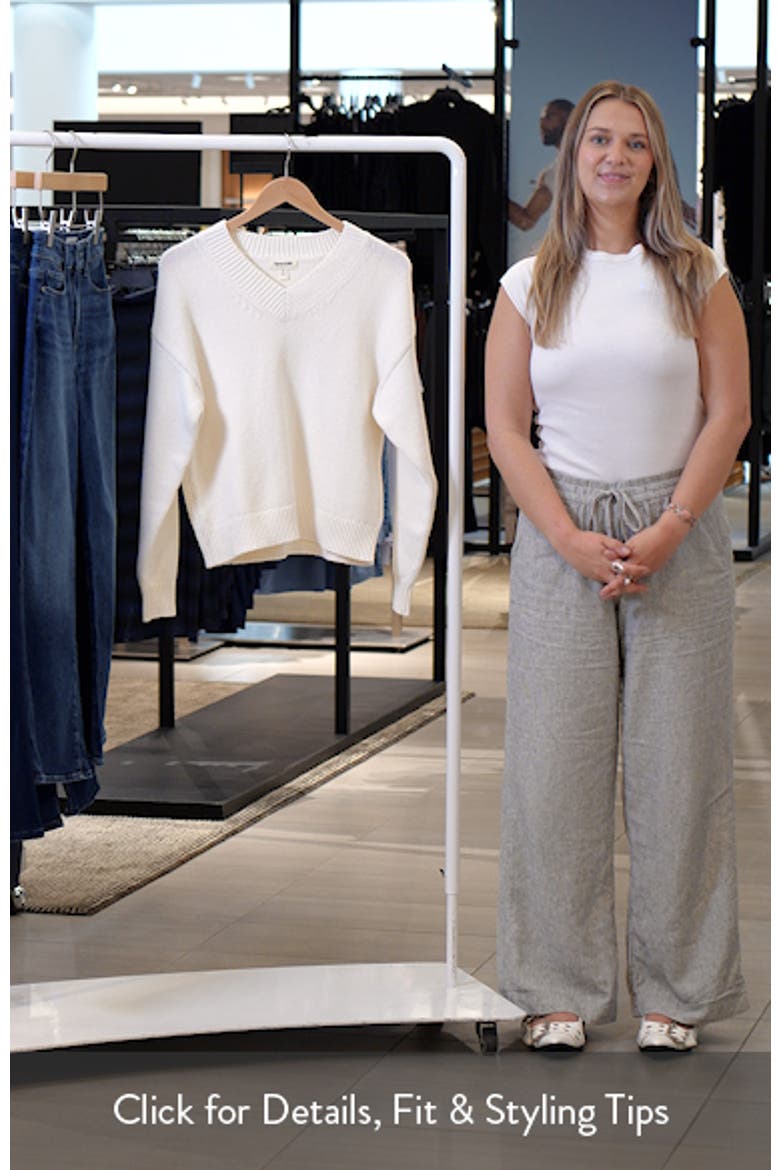 Relaxed V-Neck Sweater video