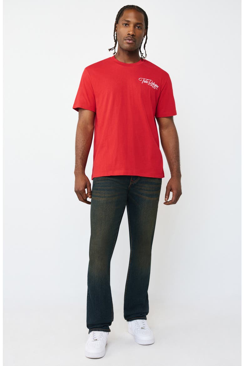 Ricky Flap Pocket Straight Leg Jeans, Alternate, color, DARK ECLIPSE WASH