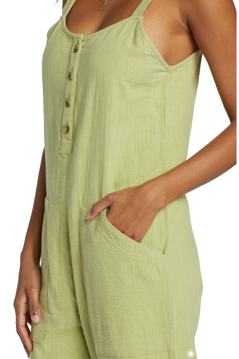 Stargazer Cotton Jumpsuit, Alternate, color, WILLOW