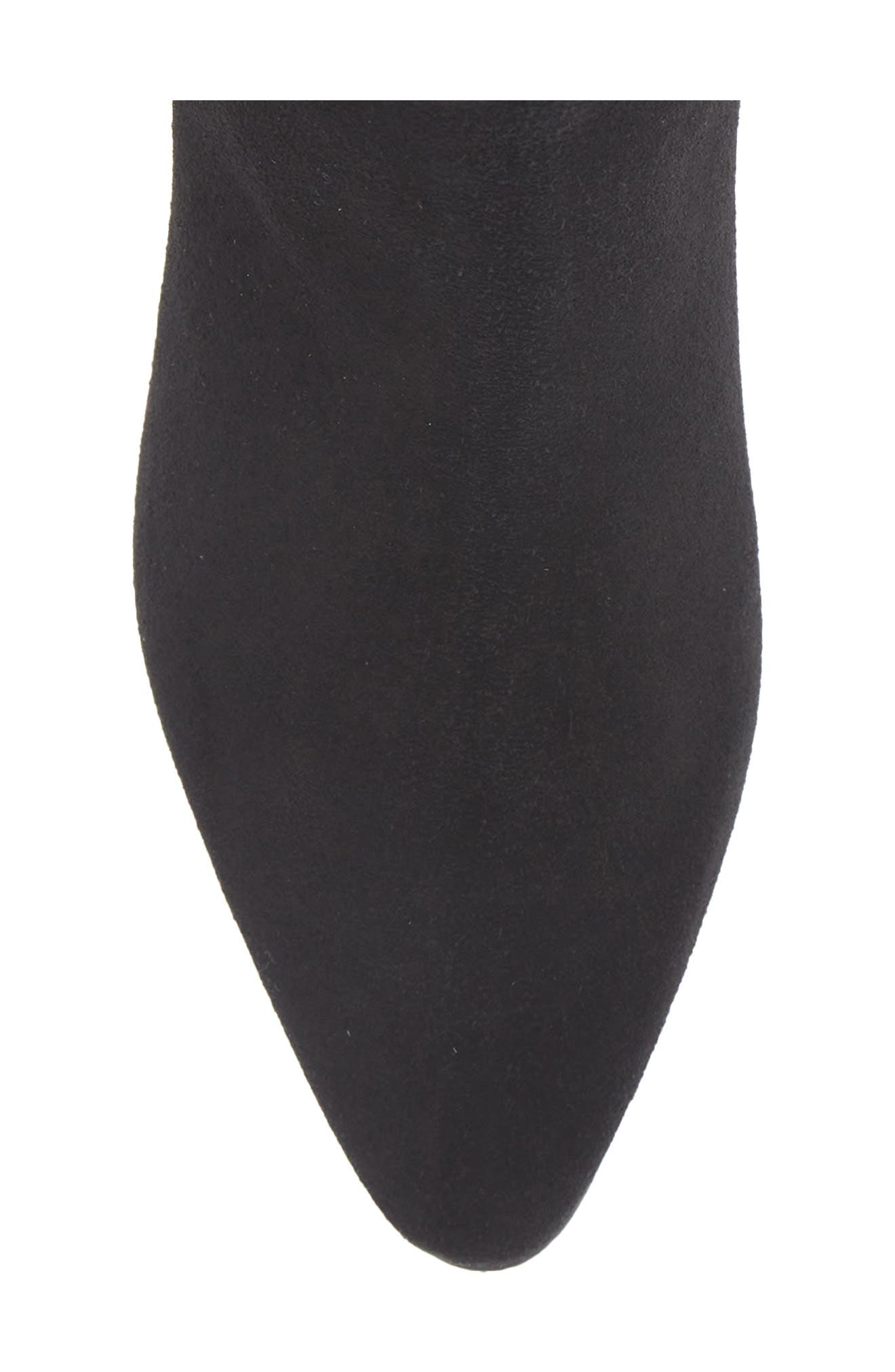 Kellini Waterproof Leather Wedge Bootie, Alternate, color, BLACK SUEDE