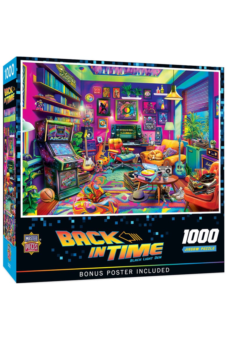 Black Light Den 1000 Piece Jigsaw Puzzle, Main, color, Multicolor