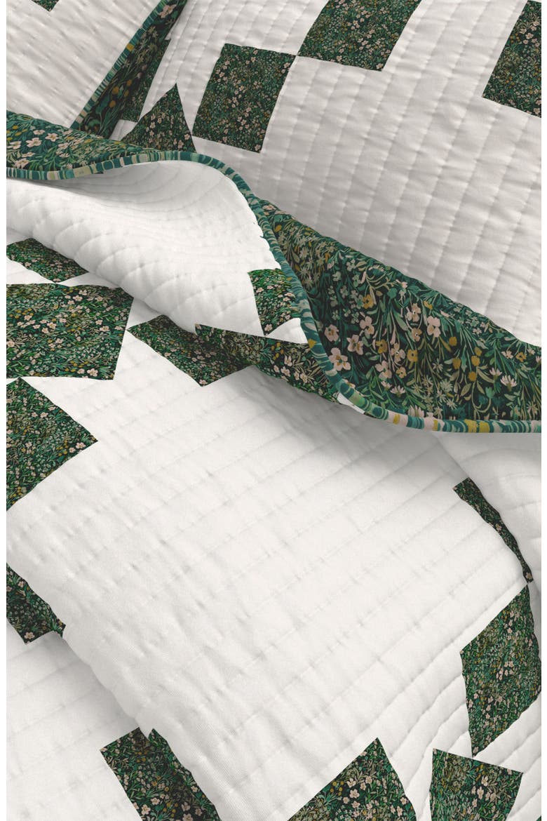 Floral Patch Quilt Set, Alternate, color, GARDEN STAR