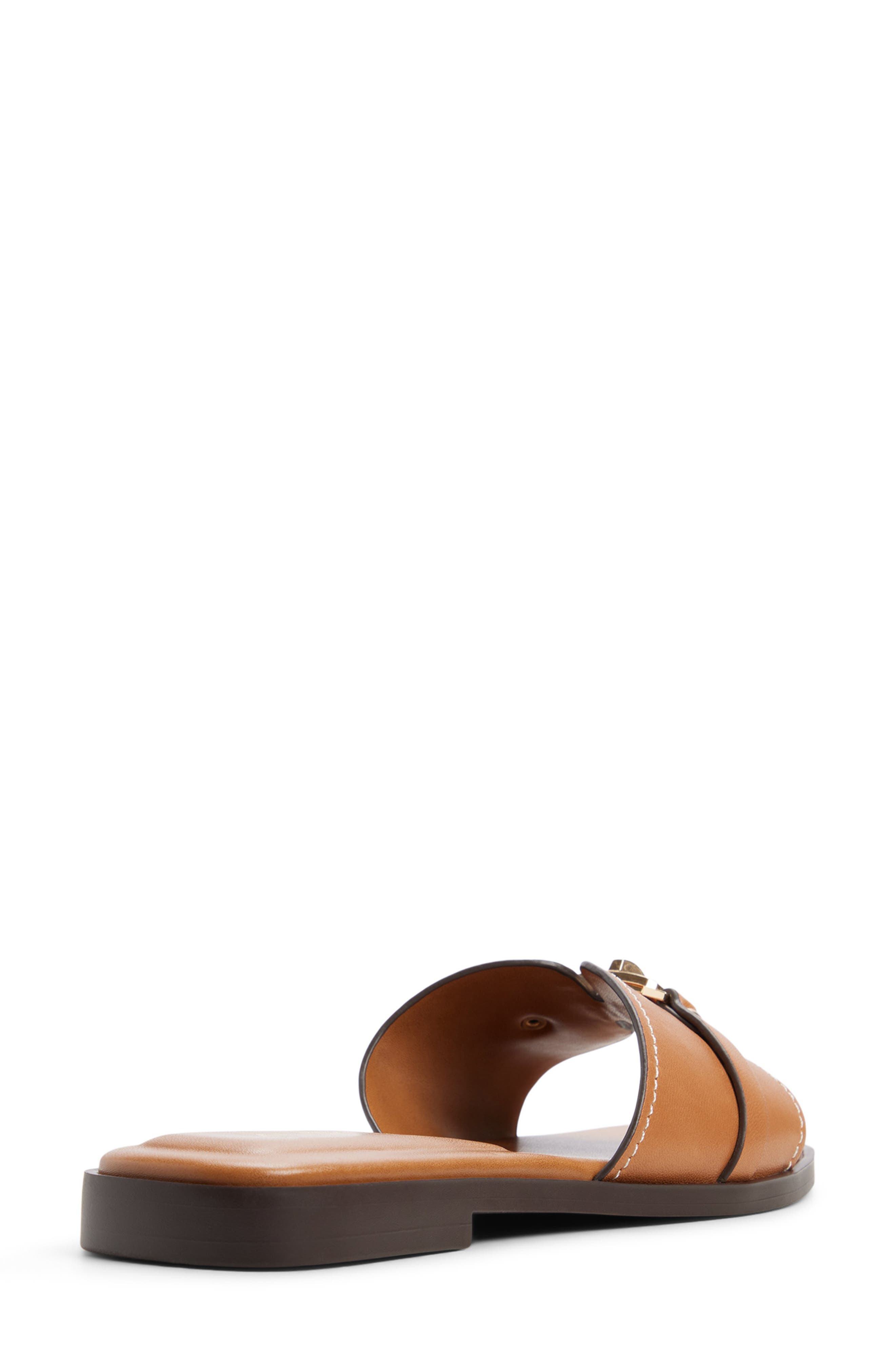 Francea Slide Sandal, Alternate, color, MEDIUM BROWN