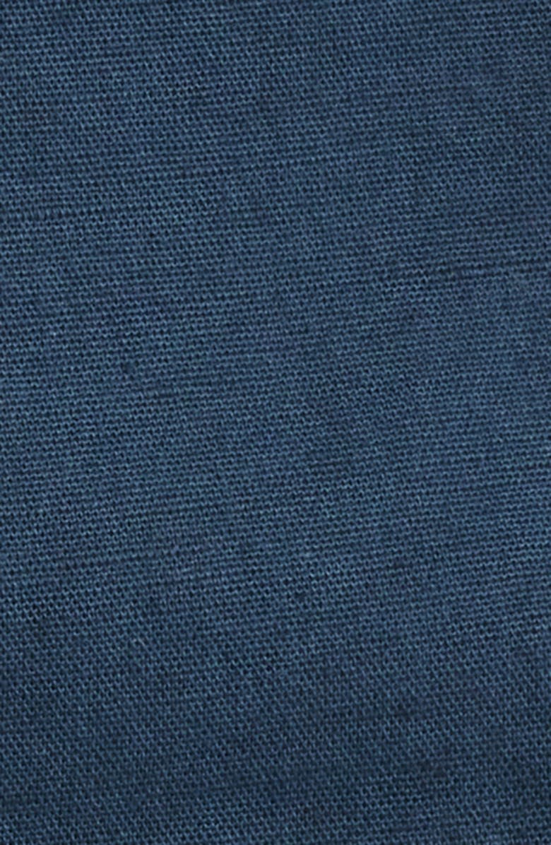 Wax London Didcot Floral Cotton & Linen Camp Shirt, Alternate, color, Navy / Multi